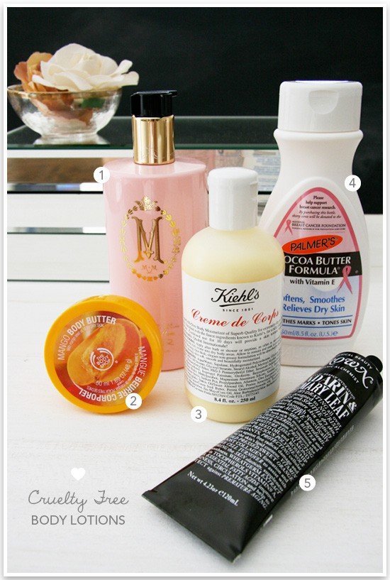 Cruelty Free Beauty Top 5 Body Lotions Pretty Fluffy