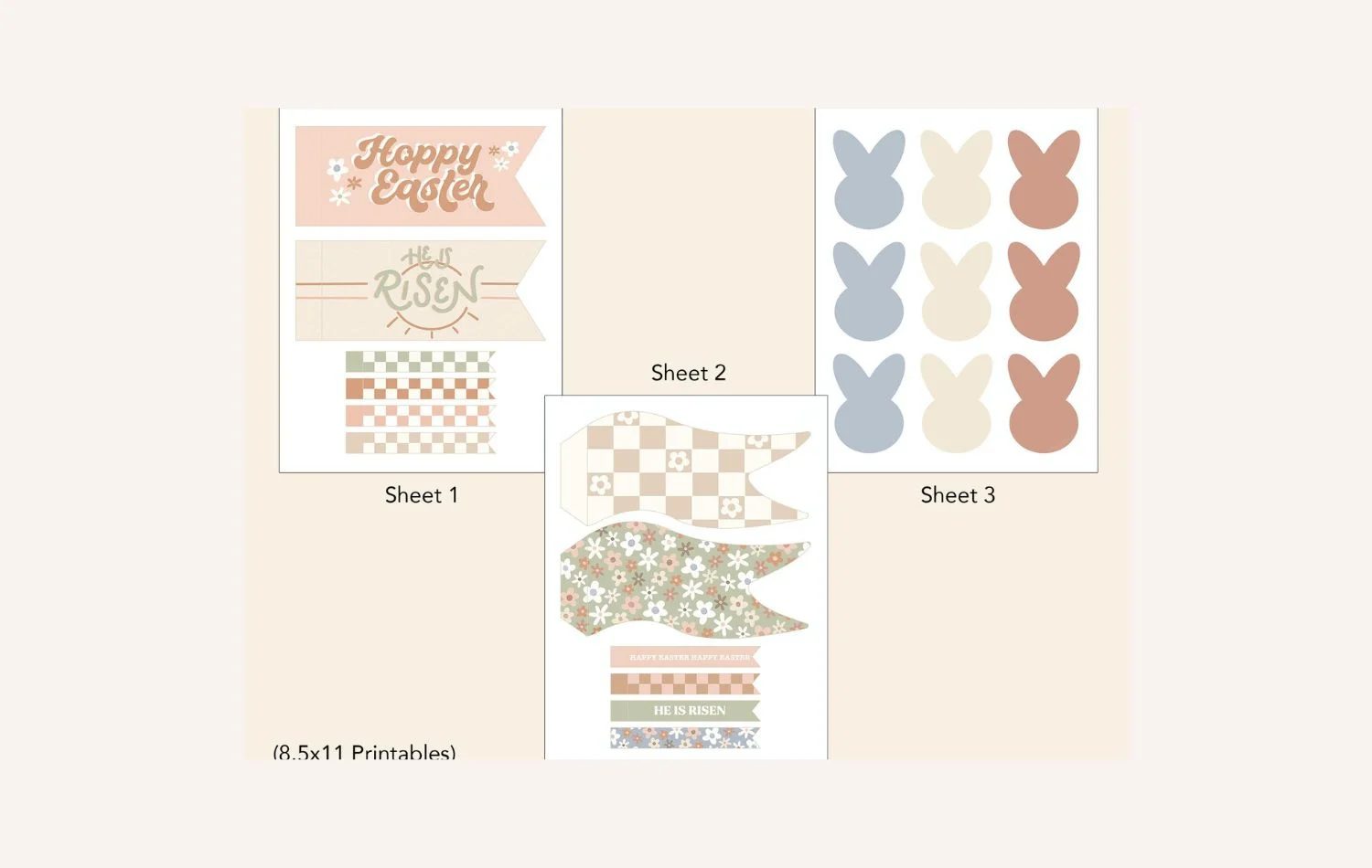 Easter Dog Photo Shoot_ Free Printable Easter Bunny Dog Bunting (3)