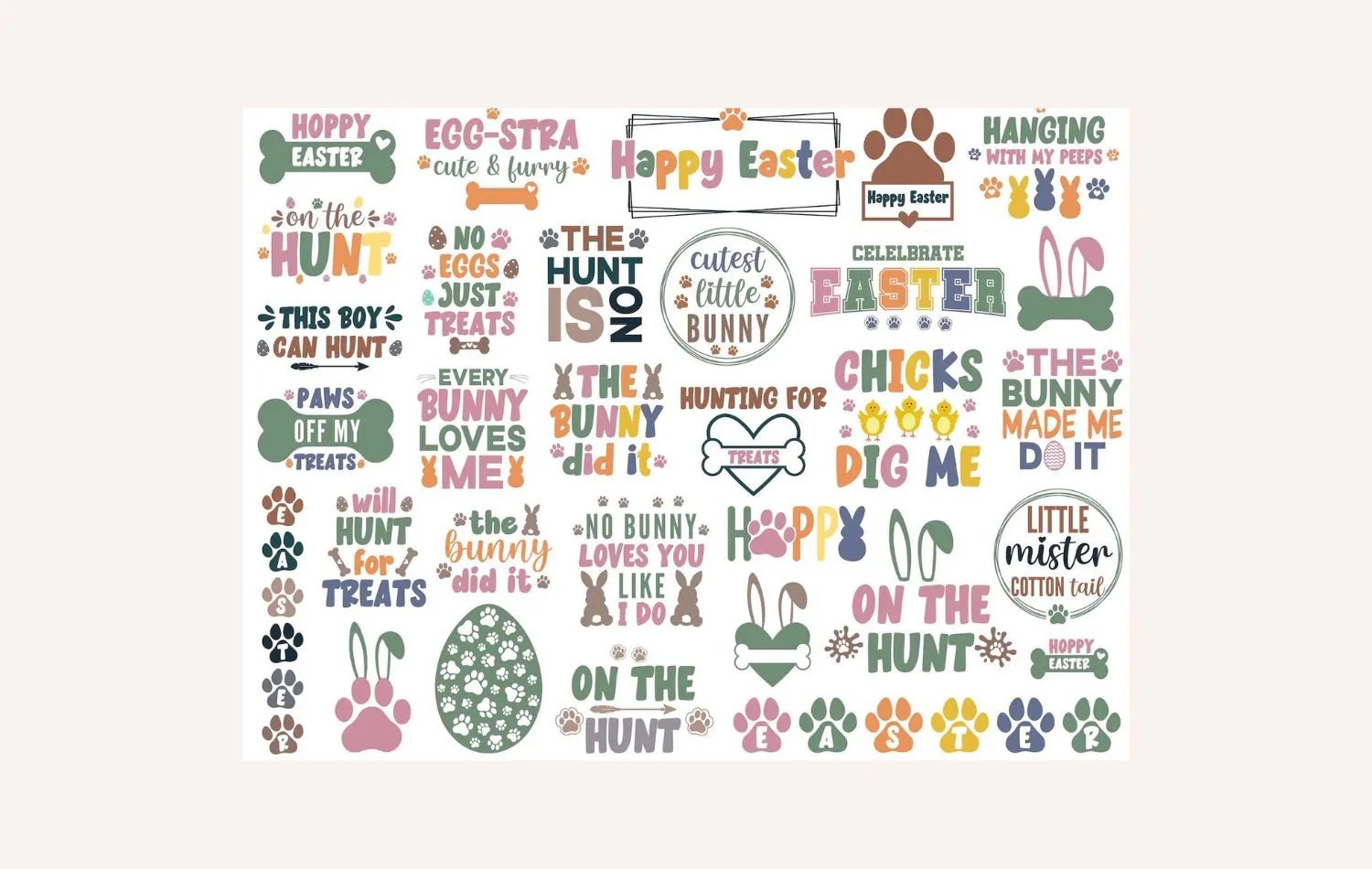 Easter Dog Photo Shoot_ Free Printable Easter Bunny Dog Bunting (3)