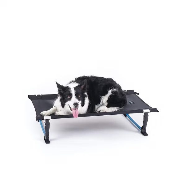 Helinox elevated dog cot for camping and travel