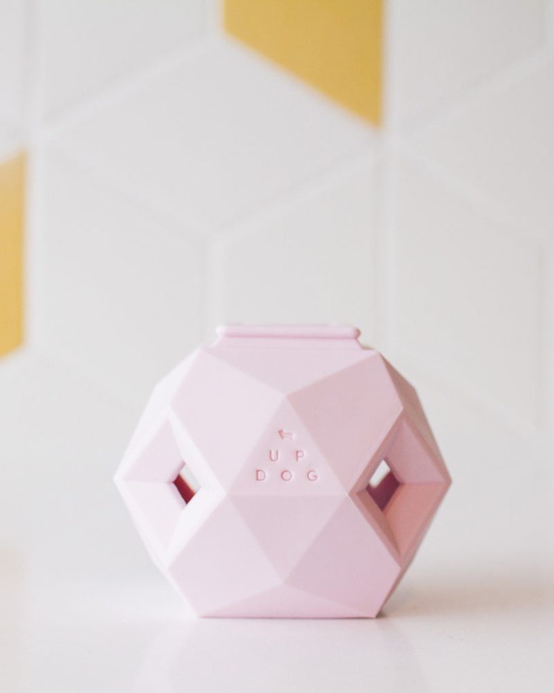 the odin rose quartz dog toy