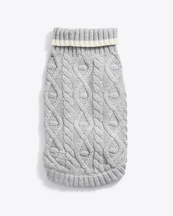 Draper James Cable Knit Dog Sweater