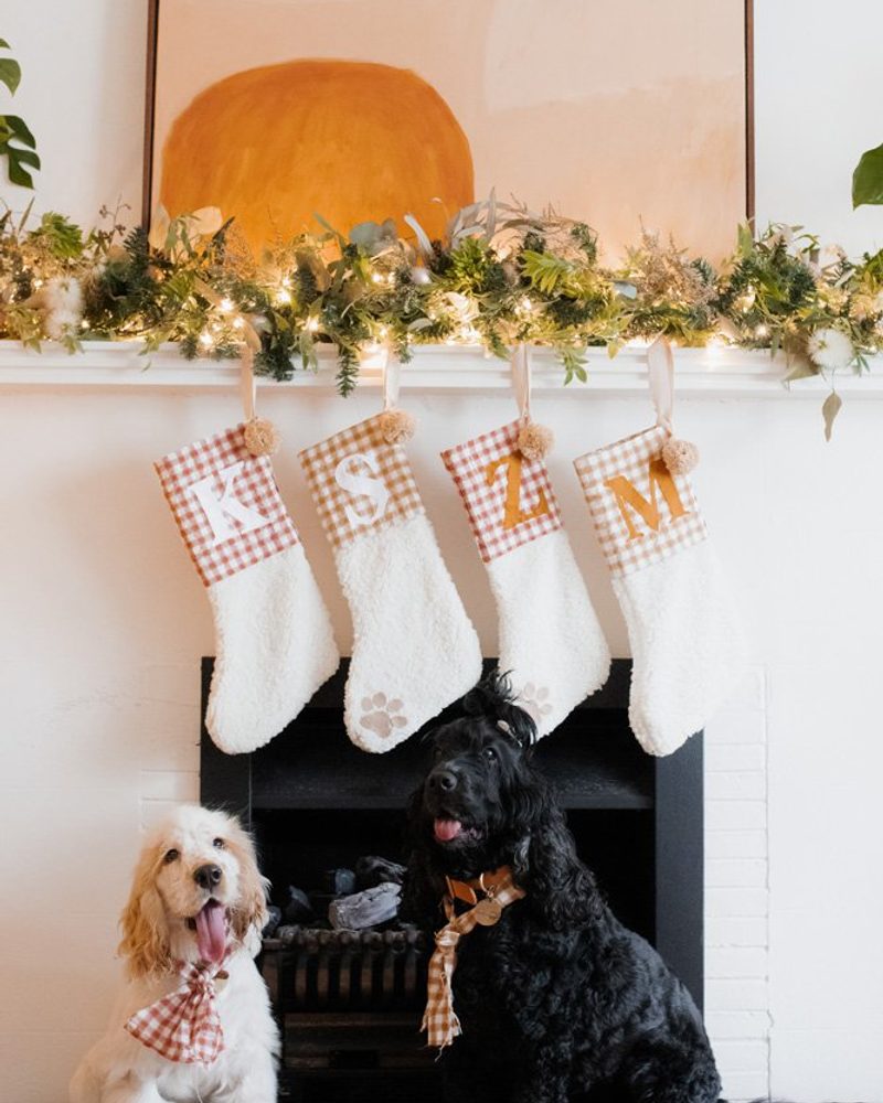 Christmas DIY Dog Stockings - No Sewing Needed