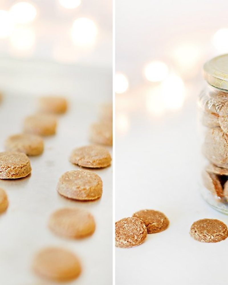Holiday Dog Treats - PB & Ginger Snaps Recipe - These holiday dog treats are healthy, yummy and easy to make. Grab the recipe here and make your own treats for your dog and their friends these holidays.