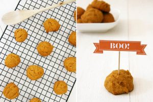 DIY Halloween Dog Treat Recipe | Looking for a quick and easy way to get your dog in on the Halloween spirit? Try our quick and easy Halloween dog treat recipe! Click for the full tutorial. | Pretty Fluffy