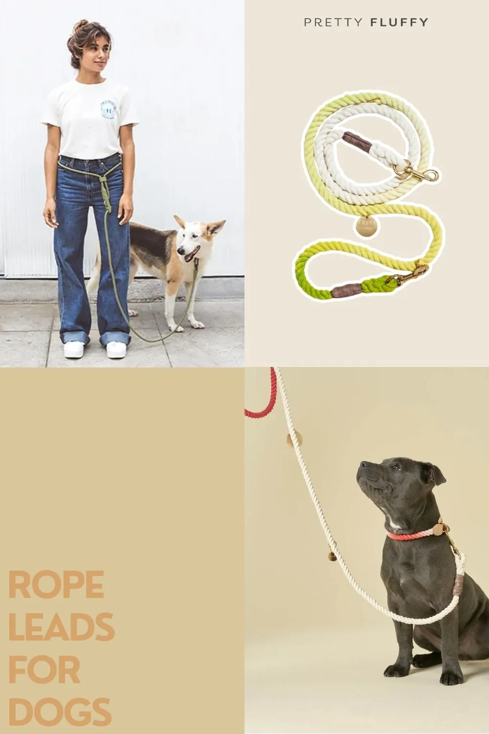 Top Rope Dog Collars and Leashes | Pretty Fluffy