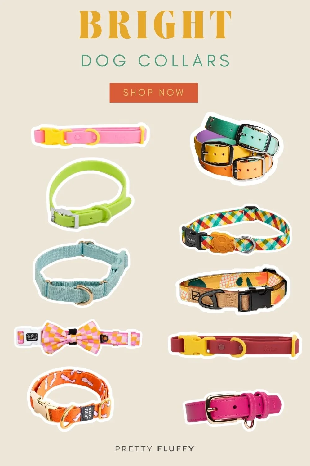 Bright Dog Collars for Funky Pups