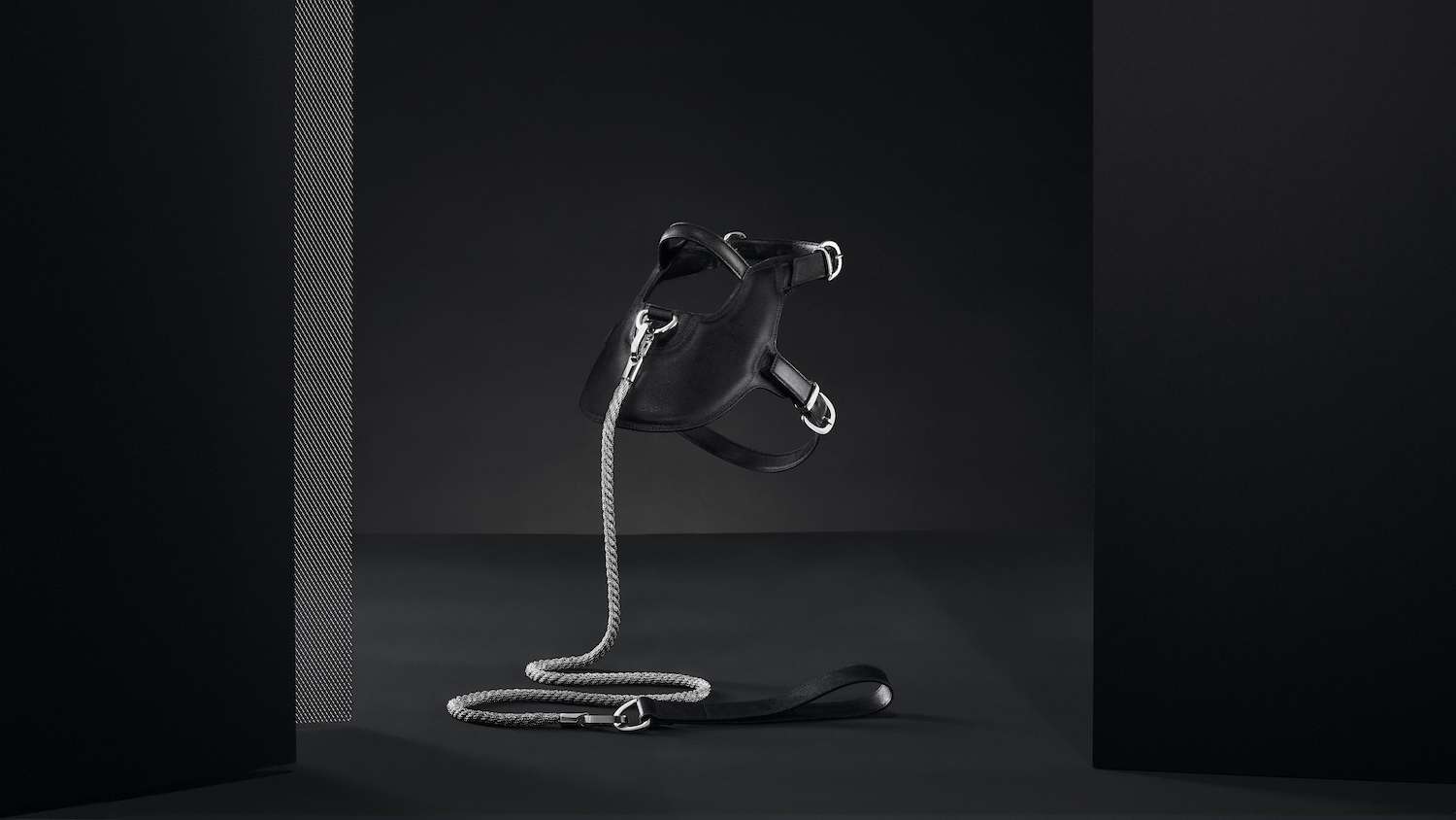 Designer leather dog harness by MEOMARI