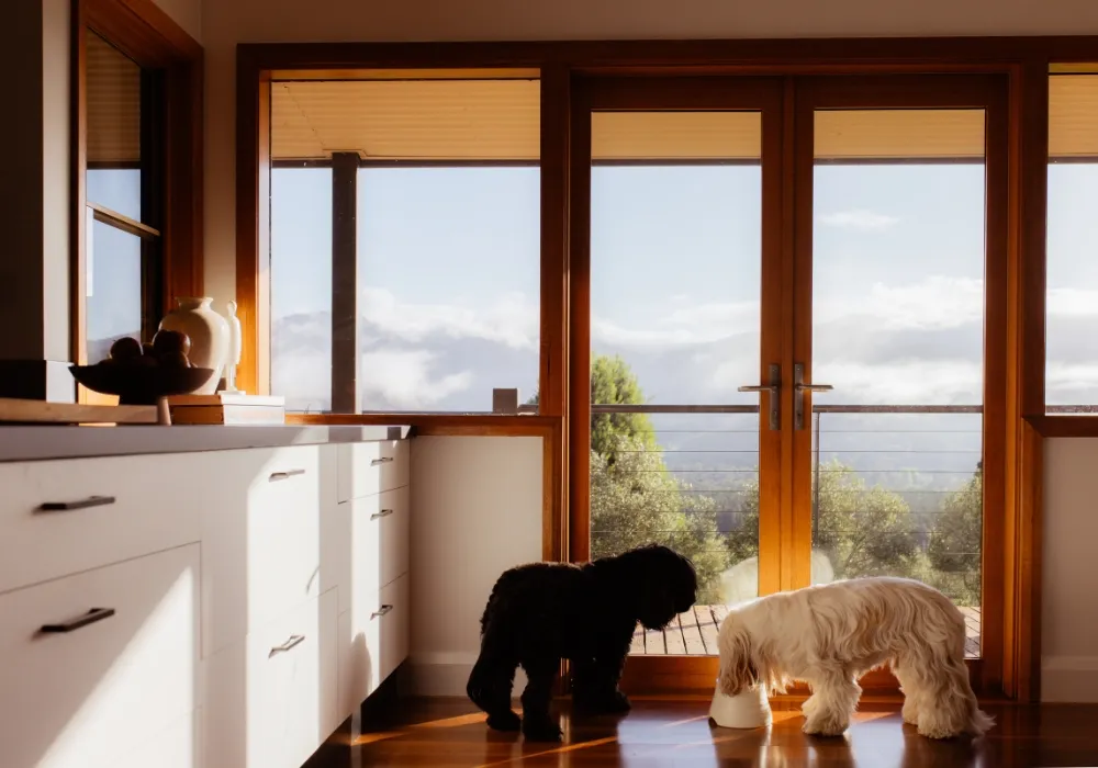 kitchen of The Grove Estate in Porepunkah