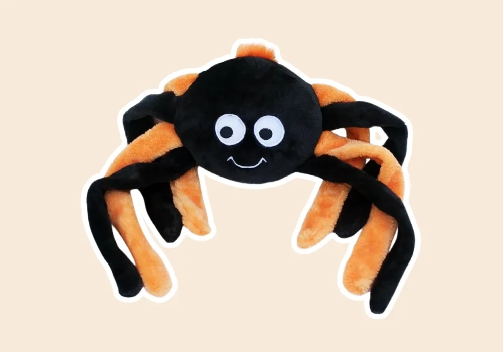 Zippypaws Halloween Grunterz - Orange Spider
