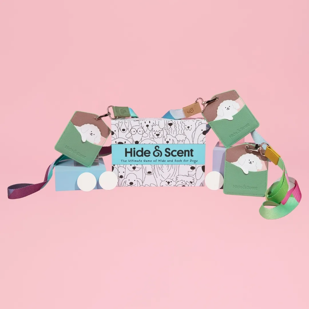 Hide & Scent enrichment game for dogs and humans 