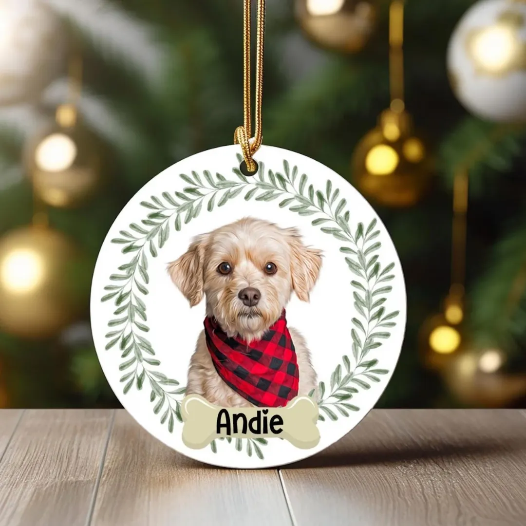 Personalised Dog Christmas Ornament for dog owners